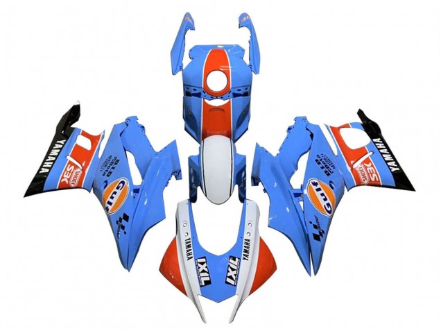 Carenados Moto Yamaha YZF R3/R25 2022-2024 - Azul Naranja Blanco Gulf Fabricantes
