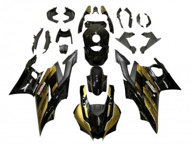 Carenados Moto Yamaha YZF R3/R25 2022-2024 - Oro Negro Brillante Semakin Didepan Fabricantes