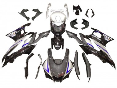 Kits Carenado Moto Yamaha YZF R3/R25 2022-2024 - Plata Azul Negro FibraCarbono Estilo Fabricantes