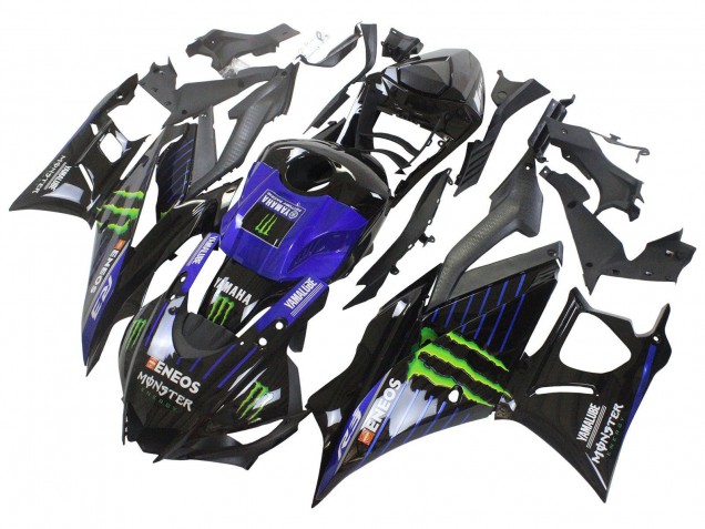 Carenados Moto Yamaha YZF R3/R25 2022-2024 - Azul Verde Negro Monstruo Yamalube ENEOS Fabricantes