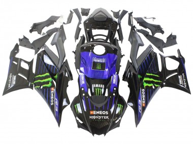 Carenados Moto Yamaha YZF R3/R25 2022-2024 - Azul Verde Negro Monstruo Yamalube ENEOS Fabricantes
