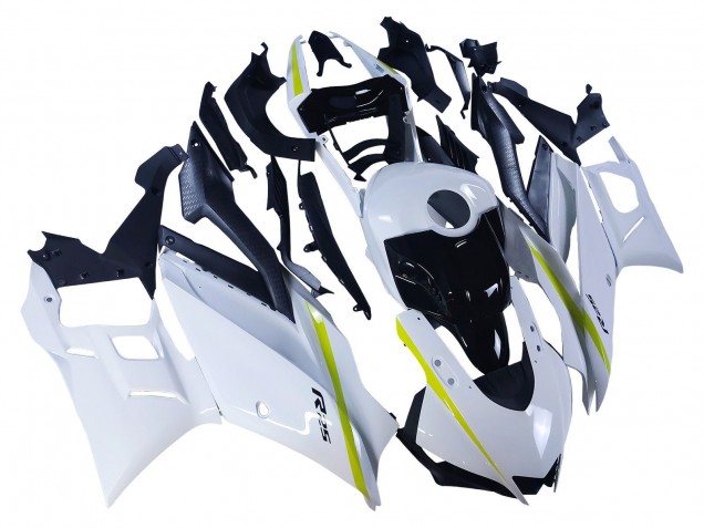 Carenados Moto Yamaha YZF R3/R25 2022-2024 - Blanco Amarillo Negro Fabricantes