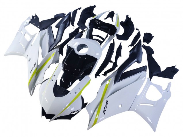 Carenados Moto Yamaha YZF R3/R25 2022-2024 - Blanco Amarillo Negro Fabricantes