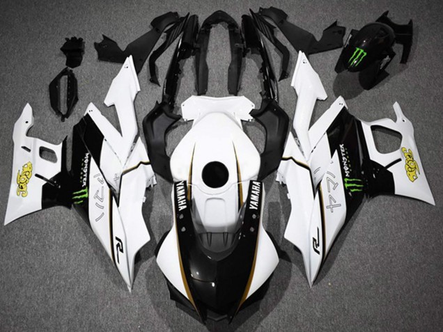 Carenados Moto Yamaha YZF R3/R25 2022-2024 - Blanco Negro Verde Monstruo Fabricantes