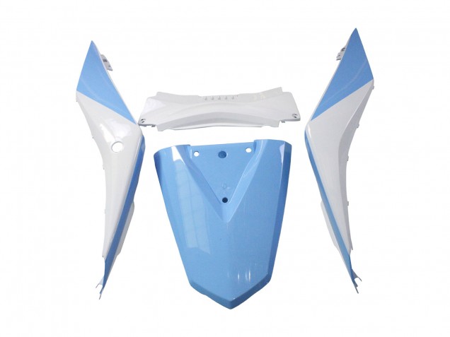 Carenados Moto Yamaha YZF R3/R25 2022-2024 - Blanco Azul Claro Fabricantes