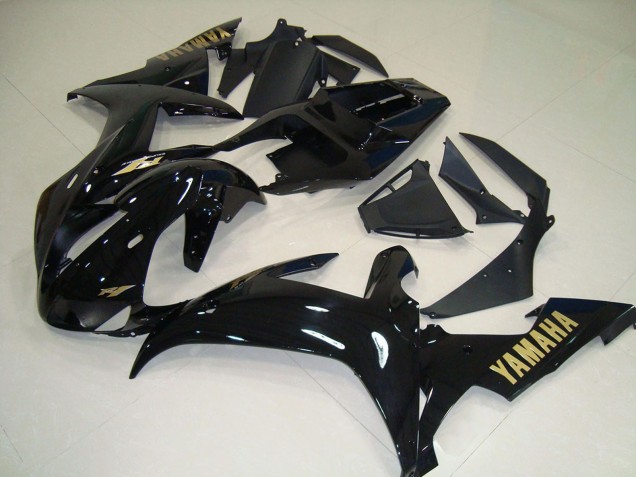 Carenados Moto Yamaha YZF R1 2002-2003 - Negro Brillante Oro Calcomanías Fabricantes