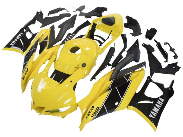 Carenado Moto Yamaha YZF R3/R25 2022-2024 - Amarillo Negro Fabricantes