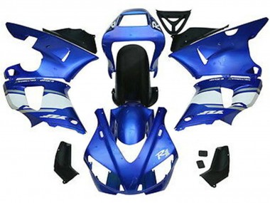 Carenados Moto Yamaha YZF 1000 R1 1998-1999 - Azul Blanco Negro Brillante Fabricantes