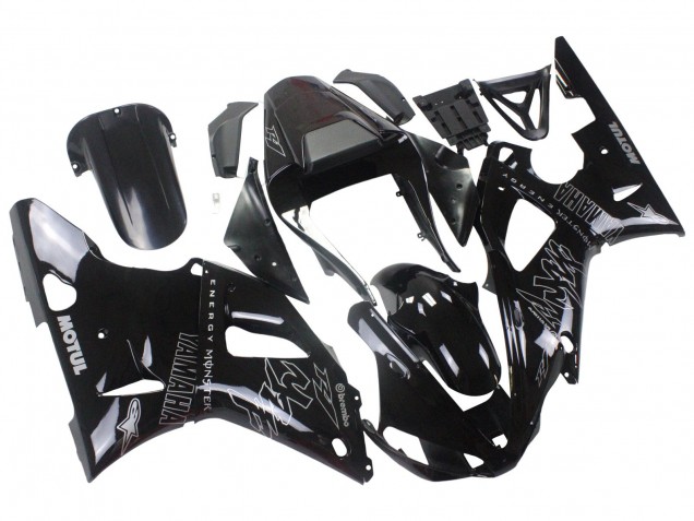 Carenados Moto Yamaha YZF 1000 R1 2000-2001 - Negro Brillante Blanco Monstruo Motul Fabricantes
