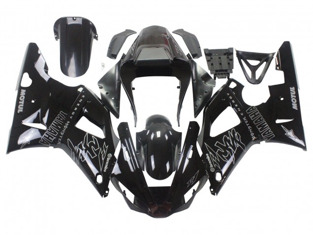 Carenados Moto Yamaha YZF 1000 R1 2000-2001 - Negro Brillante Blanco Monstruo Motul Fabricantes