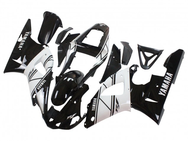 Carenados Moto Yamaha YZF 1000 R1 2000-2001 - Blanco Negro Fabricantes