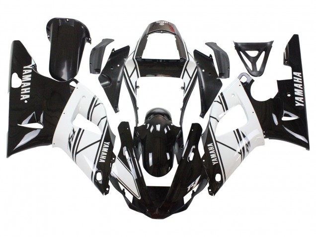 Carenados Moto Yamaha YZF 1000 R1 2000-2001 - Blanco Negro Fabricantes