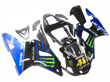 Carenados Moto Yamaha YZF 1000 R1 2000-2001 - Azul Negro Verde Monstruo Yamalube ENEOS 46 Fabricantes