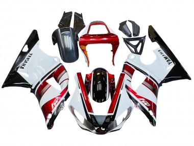 Carenado Moto Yamaha YZF 1000 R1 2000-2001 - Rojo Blanco Negro Brillante Fabricantes