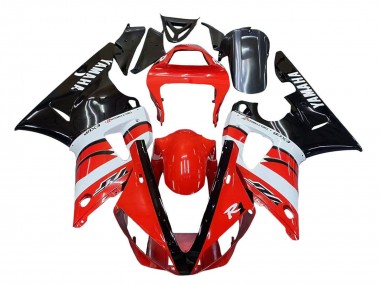 Carenados Moto Yamaha YZF 1000 R1 2000-2001 - Rojo Blanco Negro Brillante Fabricantes