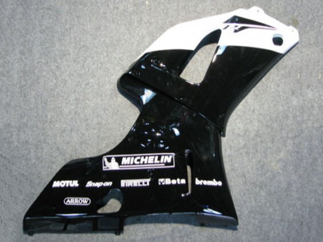 Carenados Moto Yamaha YZF 1000 R1 2000-2001 - Negro Brillante Blanco Michelin Fabricantes