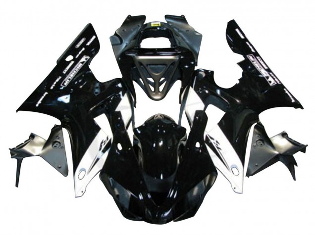 Carenados Moto Yamaha YZF 1000 R1 2000-2001 - Negro Brillante Blanco Michelin Fabricantes