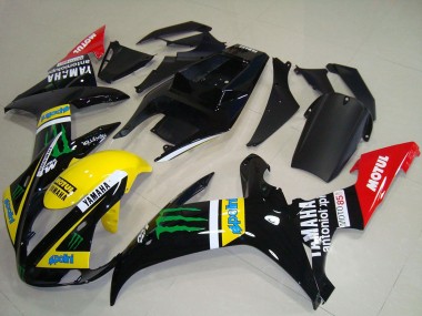 Carenados Moto Yamaha YZF R1 2002-2003 - Negro Brillante Amarillo Rojo Verde Motul Monstruo Fabricantes
