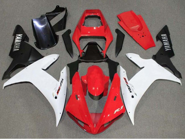 Carenados Moto Yamaha YZF 1000 R1 2002-2003 - Rojo Blanco Negro Fabricantes