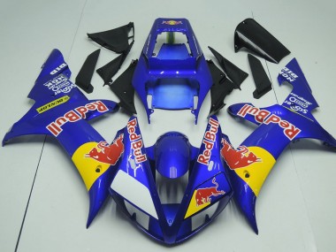 Carenados Moto Yamaha YZF R1 2002-2003 - Azul Amarillo Rojo Bull Fabricantes