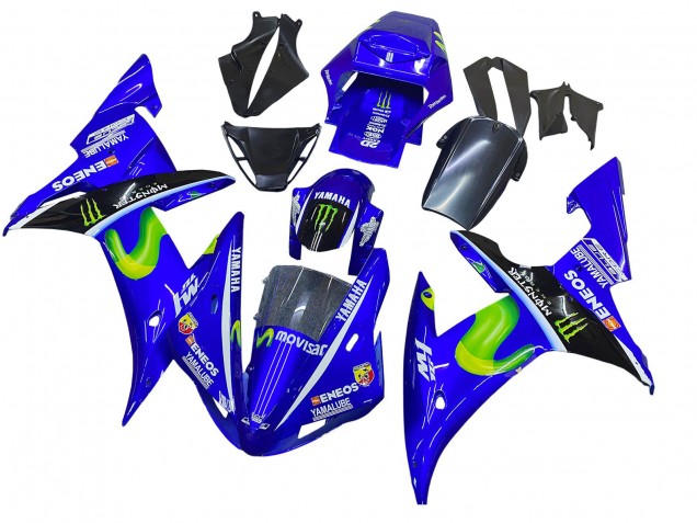 Carenados Moto Yamaha YZF 1000 R1 2002-2003 - Azul Negro Verde MoviStar ENEOS Monstruo Fabricantes
