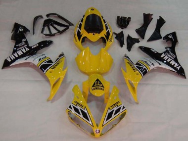 Carenados Moto Yamaha YZF 1000 R1 2004-2006 - Amarillo Blanco Negro Brillante Fabricantes