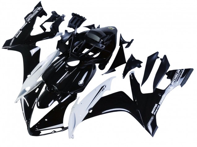 Carenados Moto Yamaha YZF 1000 R1 2004-2006 - Negro Brillante Blanco Motul Fabricantes