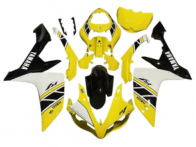 Carenado Moto Yamaha YZF 1000 R1 2007-2008 - Amarillo Blanco Negro Fabricantes