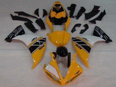 Carenados Moto Yamaha YZF 1000 R1 2007-2008 - Amarillo Blanco Negro Fabricantes
