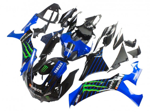 Carenados Moto Yamaha YZF 1000 R1 2020-2025 - Azul Negro Verde Negro ENEOS Monstruo Fabricantes