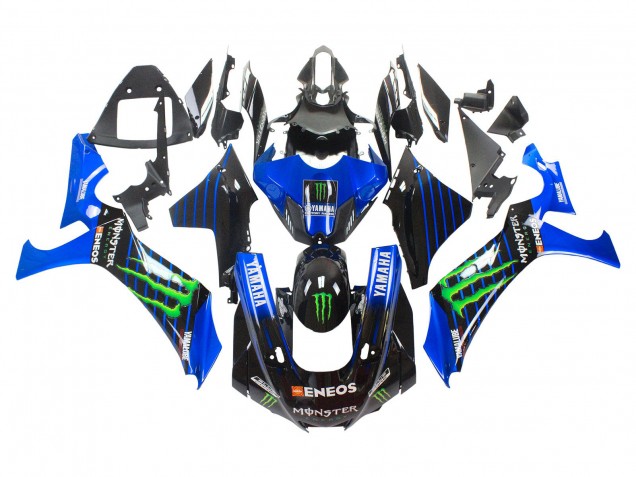Carenados Moto Yamaha YZF 1000 R1 2020-2025 - Azul Negro Verde Negro ENEOS Monstruo Fabricantes