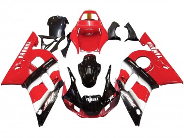Carenado Moto Yamaha YZF 600 R6 1998-2002 - Rojo Blanco Negro Brillante Fabricantes