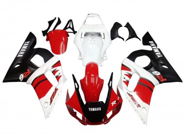 Carenados Moto Yamaha YZF 600 R6 1998-2002 - Blanco Rojo Negro Brillante Fabricantes