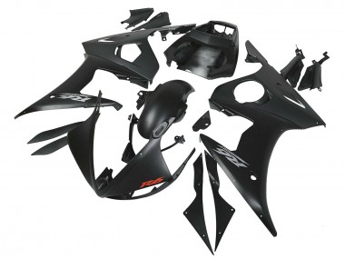 Carenados Moto Yamaha YZF R6 2003-2004 - Negro Mate Fabricantes