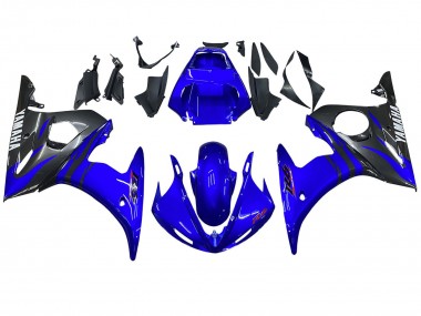 Carenados Moto Yamaha YZF R6 2003-2004 - Azul Negro Brillante Fabricantes