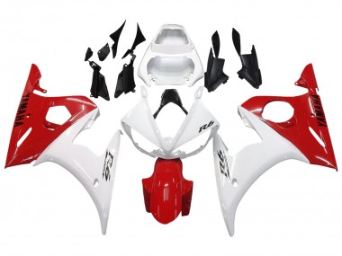 Carenados Moto Yamaha YZF R6S 2006-2009 - Blanco Rojo Fabricantes