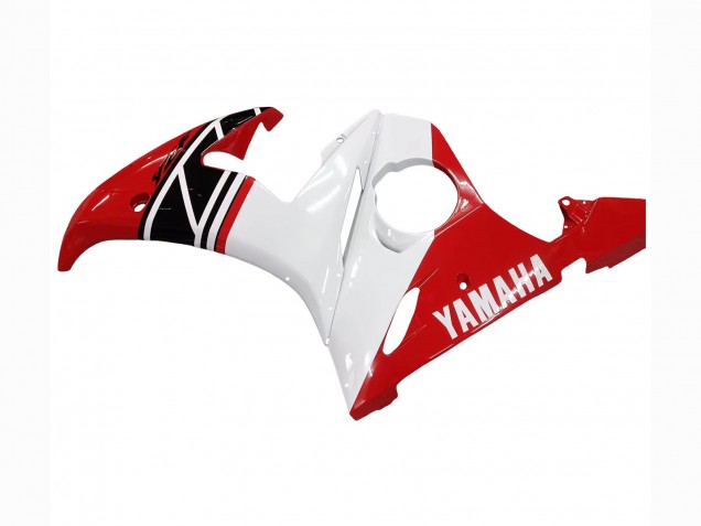 Carenado Moto Yamaha YZF R6 2003-2004 - Blanco Rojo Negro Brillante Fabricantes