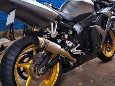 Carenados Moto Yamaha YZF R6 2003-2004 - Gris Mate Negro Mate Oro Calcomanías Fabricantes