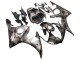 Carenados Moto Yamaha YZF R6 2003-2004 - Gris Negro Mate Geométrico Fabricantes