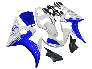 Carenados Moto Yamaha YZF R6 2003-2004 - Blanco Azul GYTR Fabricantes