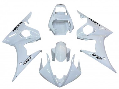 Carenados Moto Yamaha YZF R6 2003-2004 - Blanco Negro Calcomanías Fabricantes