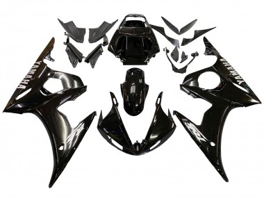 Carenados Moto Yamaha YZF 600 R6 2005 - Negro Brillante Fabricantes