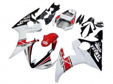 Carenados Moto Yamaha YZF 600 R6 2005 - Blanco Negro Rojo Motul Fabricantes