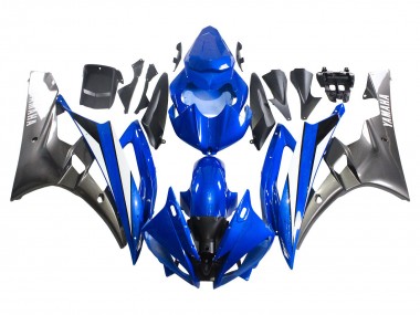 Carenados Moto Yamaha YZF 600 R6 2006-2007 - Azul Blanco Negro Brillante Fabricantes