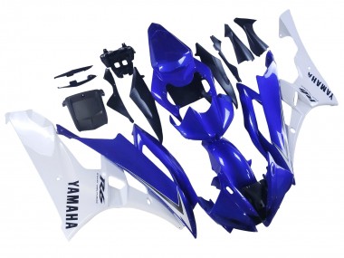 Carenados Moto Yamaha YZF 600 R6 2006-2007 - Blanco Azul Negro Fabricantes