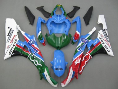 Carenados Moto Yamaha YZF 600 R6 2006-2007 - Azul Verde Blanco Rojo Dunlop Michelin Motul Fabricantes