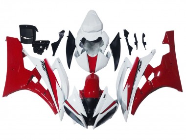 Carenados Moto Yamaha YZF 600 R6 2006-2007 - Blanco Rojo Fabricantes