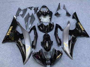 Carenados Moto Yamaha YZF 600 R6 2006-2007 - Plata Negro Brillante Oro Calcomanías Fabricantes