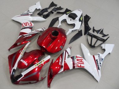 Carenados Moto Yamaha YZF R1 2004-2006 - Blanco Rojo Fiat Motul Fabricantes