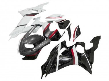 Carenados Moto Yamaha YZF 600 R6 2017-2023 - Blanco Rojo Negro Brillante FibraCarbono Estilo Fabricantes